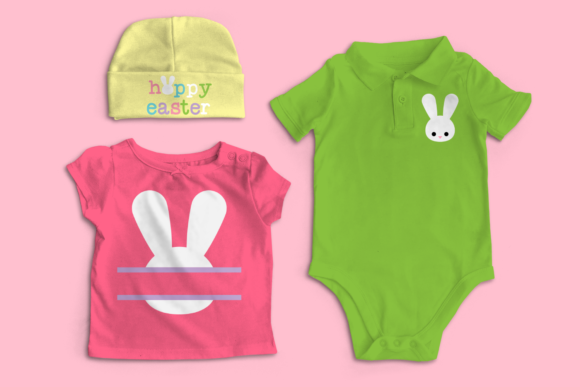 Bunny Face Hoppy Easter Trio SVG
