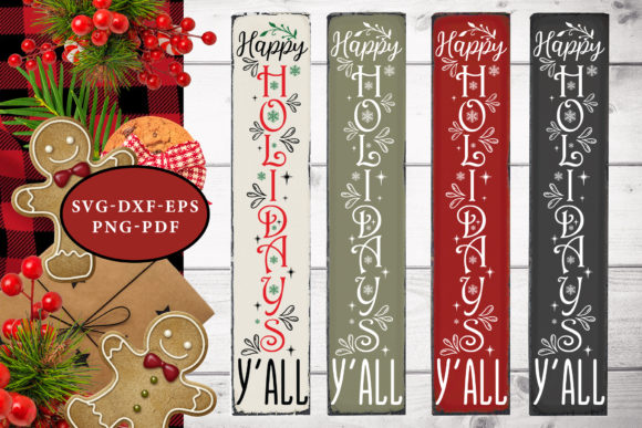Happy Holiday Y’all, Christmas Porch SVG