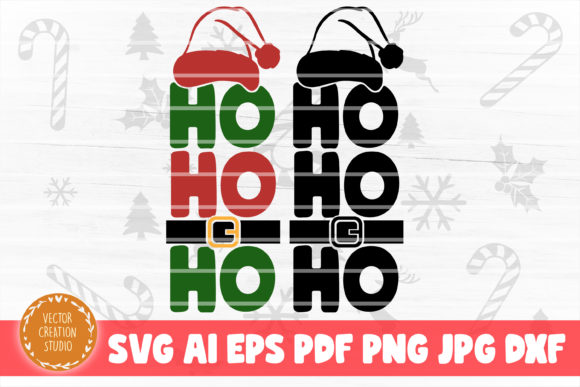 HO HO HO Christmas Porch Sign SVG