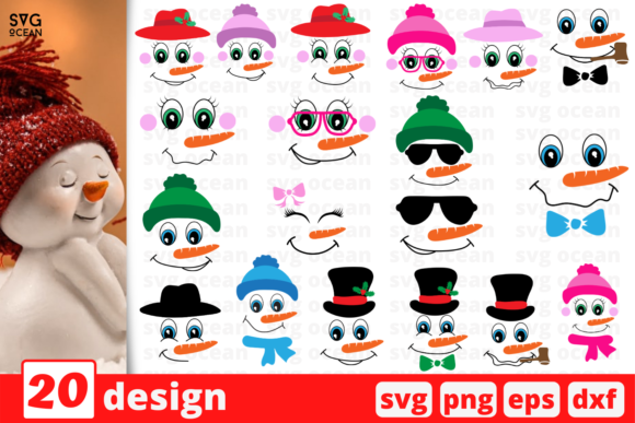 Snowman Face SVG Bundle Review for Real Embroidery Projects