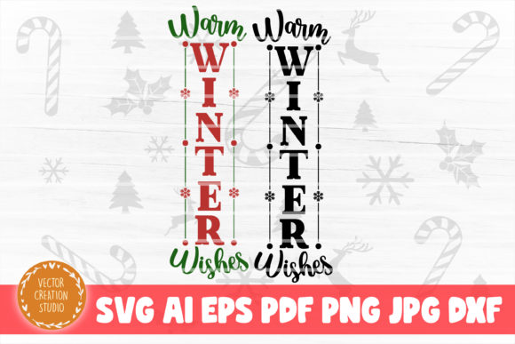 Warm Winter Wishes Christmas Porch SVG